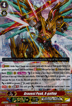 Bravest Peak, X-gallop