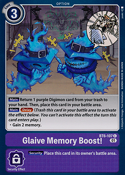 Glaive Memory Boost!