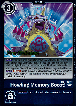 Howling Memory Boost!