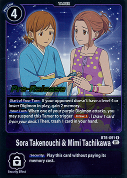 Sora Takenouchi & Mimi Tachikawa