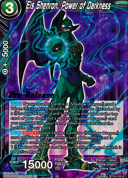 Eis Shenron, Power of Darkness