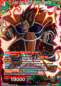 Great Ape Raditz, Might Unleashed