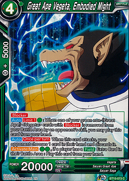 Great Ape Vegeta, Embodied Might