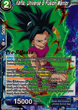 Kefla, Universe 6 Fusion Warrior