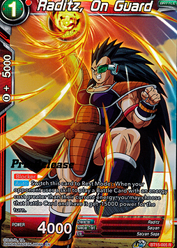 Raditz, On Guard