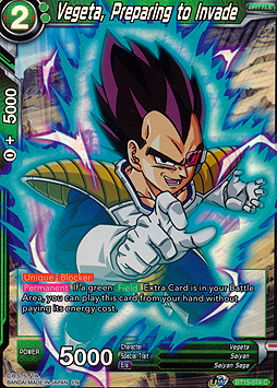 Vegeta, Preparing to Invade