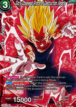 Glory-Obsessed Prince of Destruction Vegeta