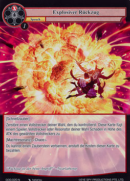 Explosiver Rückzug