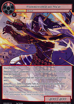 Flammensoldat aus Ma