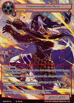 Flammensoldat aus Ma