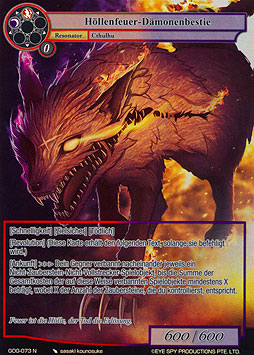 Höllenfeuer-Dämonenbestie