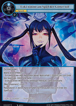 Loki nimmt am Spiel der Götter teil