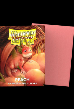 Dragon Shield Dual Sleeves Matte Peach