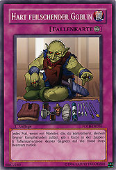 Hart feilschender Goblin