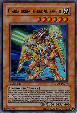 Gladiatorungeheuer Alexander Gladiator S Assault Boosterserien Einzelkarten Yu Gi Oh Mawo Cards