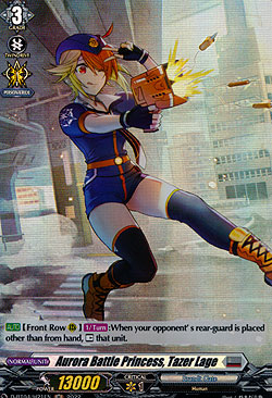 Aurora Battle Princess, Tazer Lage