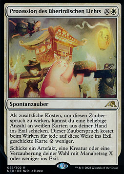 Prozession des überirdischen Lichts