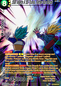 SSB Vegeta & SS Trunks, Father-Son Bonds