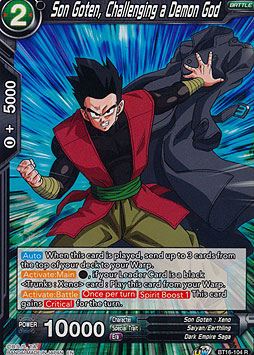 Son Goten, Challenging a Demon God