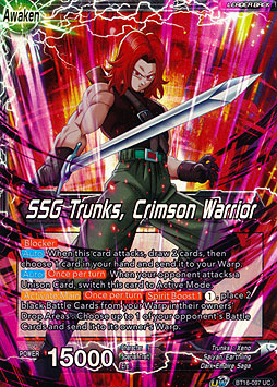 Trunks // SSG Trunks, Crimson Warrior