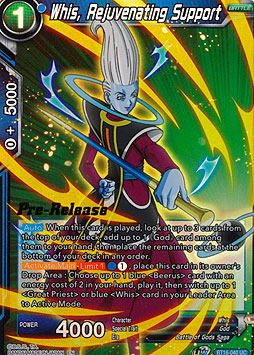 Whis, Rejuvenating Support