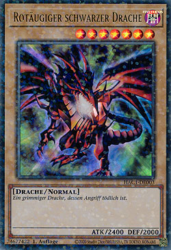 Rotäugiger schwarzer Drache