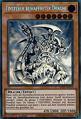 Finsterer bewaffneter Drache