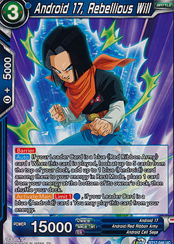 Android 17, Rebellious Will