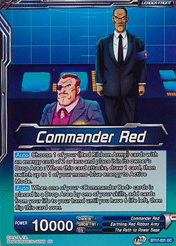 Commander Red // Red Ribbon Robot, Seeking World Conquest