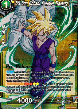 SS Son Gohan, Furious Training