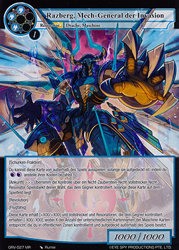 Razberg, Mech-General der Invasion