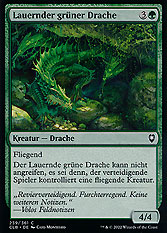 Lauernder grüner Drache