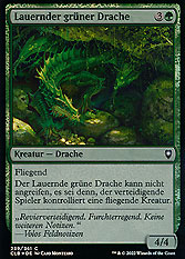 Lauernder grüner Drache