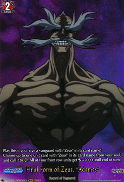 Final Form Of Zeus Adamas Record Of Ragnarok Title Booster 