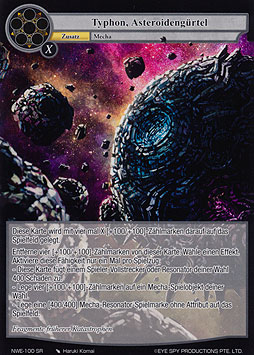 Typhon, Asteroidengürtel