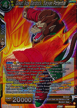 Great Ape Bardock, Saiyan Potential