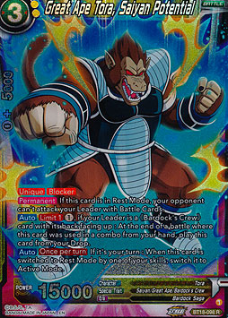 Great Ape Tora, Saiyan Potential