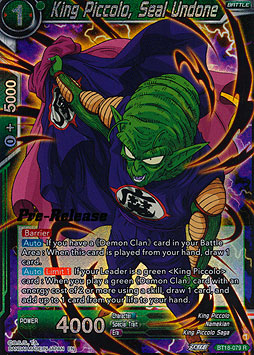 King Piccolo, Seal Undone