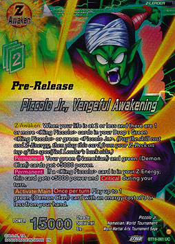 Piccolo Jr., Vengeful Awakening