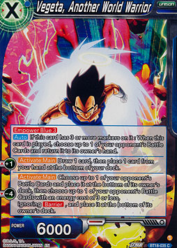 Vegeta, Another World Warrior