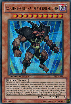 Exodius der ultimative verbotene Lord Collector's Tin Serie 2010 Promo ...