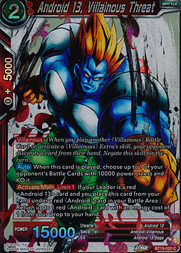 Android 13, Villainous Threat