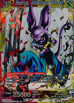 Beerus, Villainous Threat