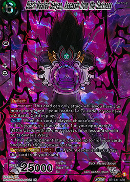 Black Masked Saiyan, Assassin from the Darkness