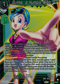 Bulma, a Humble Wish