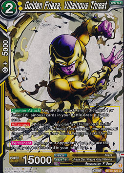 Golden Frieza, Villainous Threat