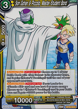 Son Gohan & Piccolo, Master-Teacher Bond