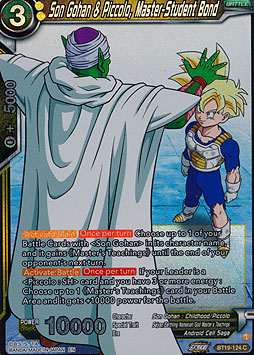Son Gohan & Piccolo, Master-Teacher Bond