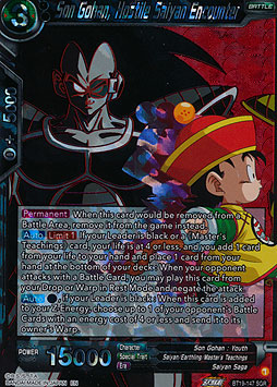 Son Gohan, Hostile Saiyan Encounter