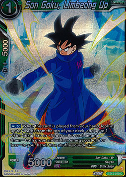 Son Goku, Limbering Up